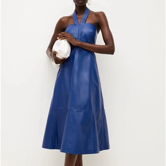 understated leather honeymoon dress HONEYMOON MINI DRESS M
